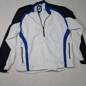 FootJoy Men's Black, White, and Blue Windbreaker